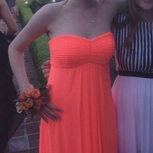 AquaDresses by Bloomingdales coral prom dress